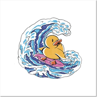 Duck Surfing Posters and Art